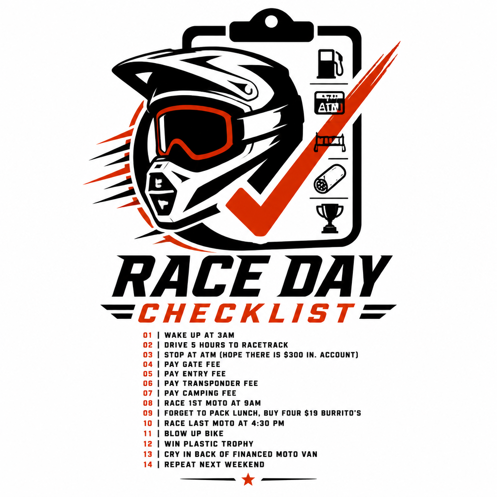 Race Day Checklist T Shirt