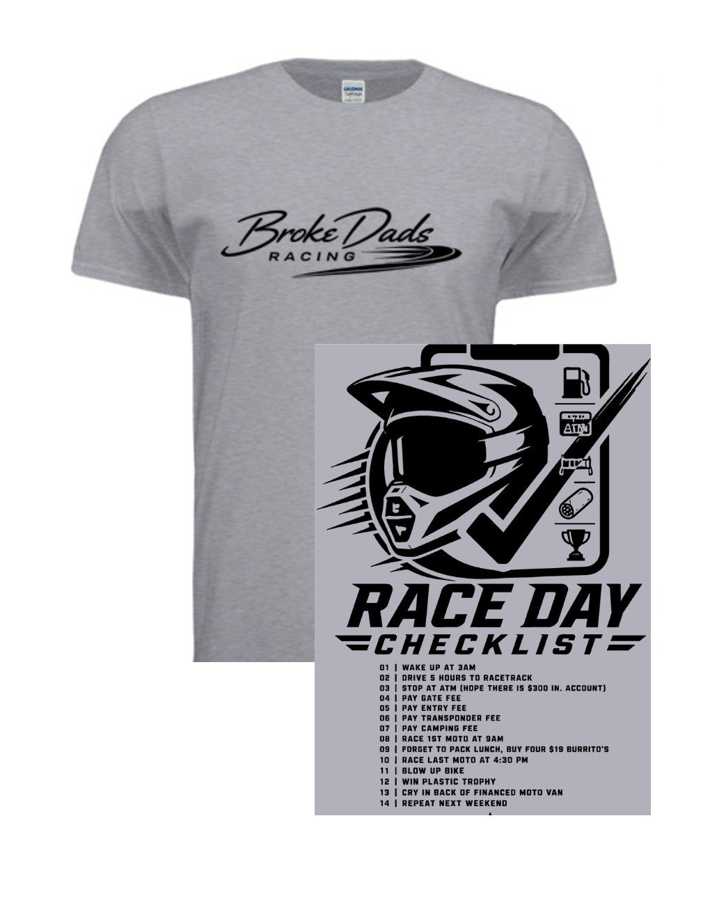 Race Day Checklist T Shirt